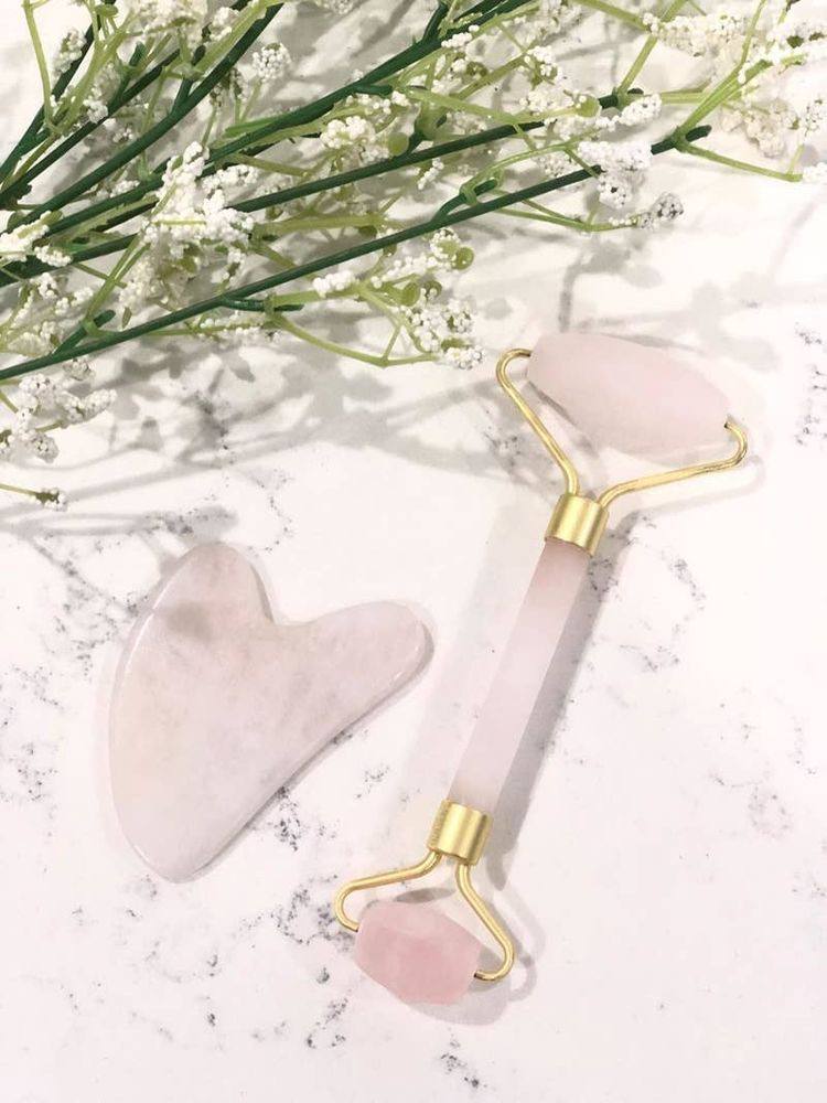 BDR Crystal Hormony massage duo Gua Sha Stone luxurious box.