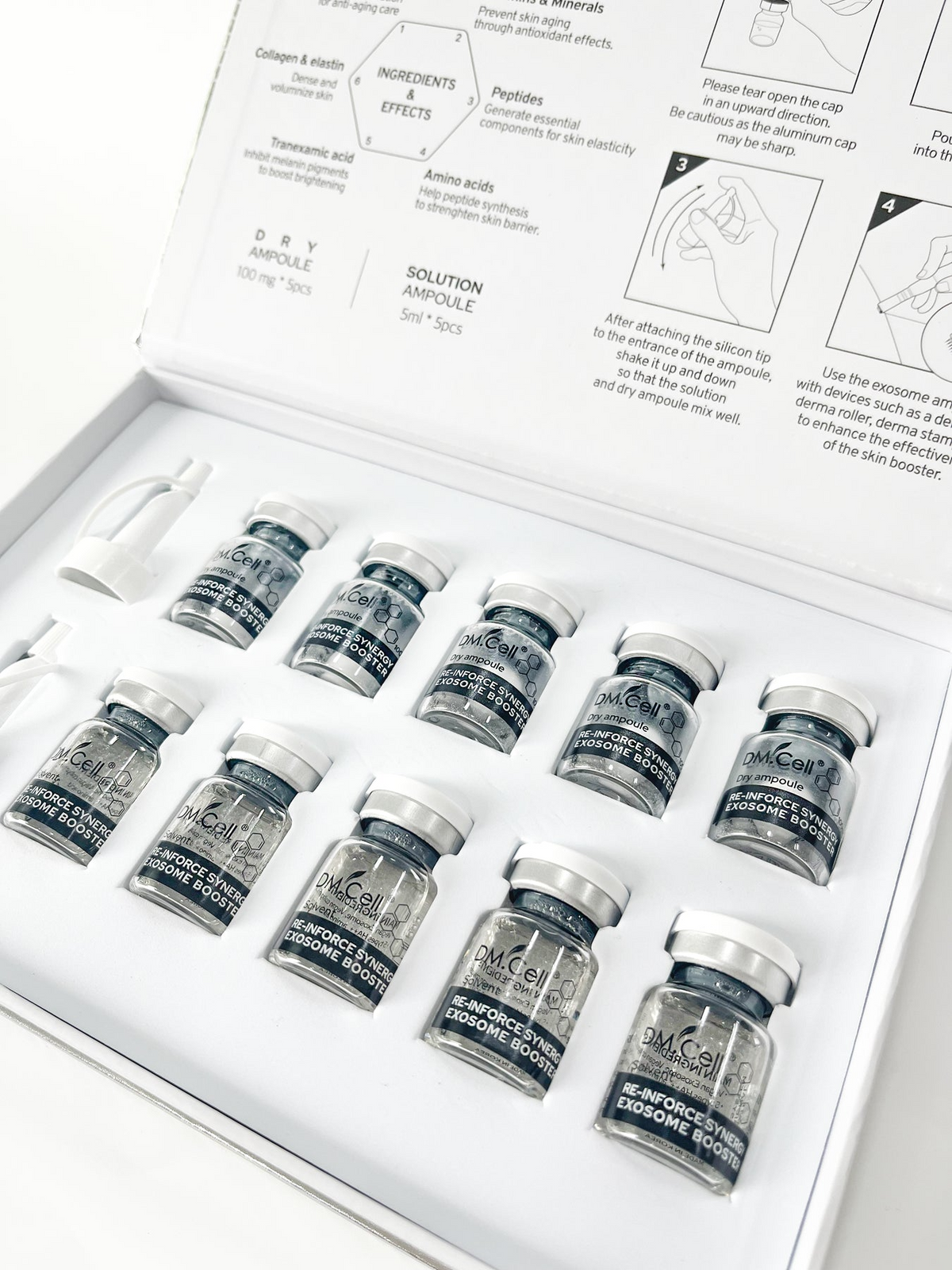 Dm.Cell Re-Inforce Synergy Exosome Booster Ampul box.