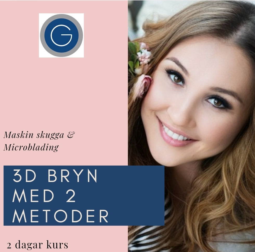 Kurs i 3D Ögonbryn pigmentering med två metoder.