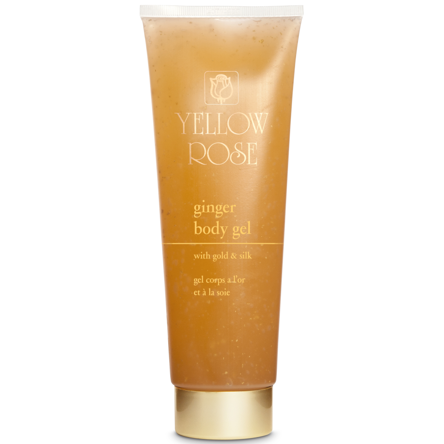 Yellow Rose Ginger Body gel with Gold & Silk, 250ml