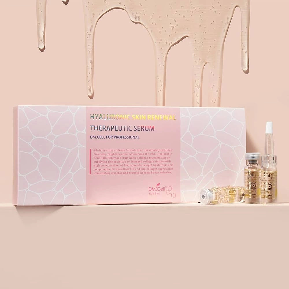 Koreanskt DM.Cell Hyaluronic Skin Renewal Serum för intensiv återfuktning