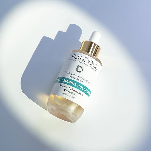 Collagen marine serum appliceras på rengjord hud