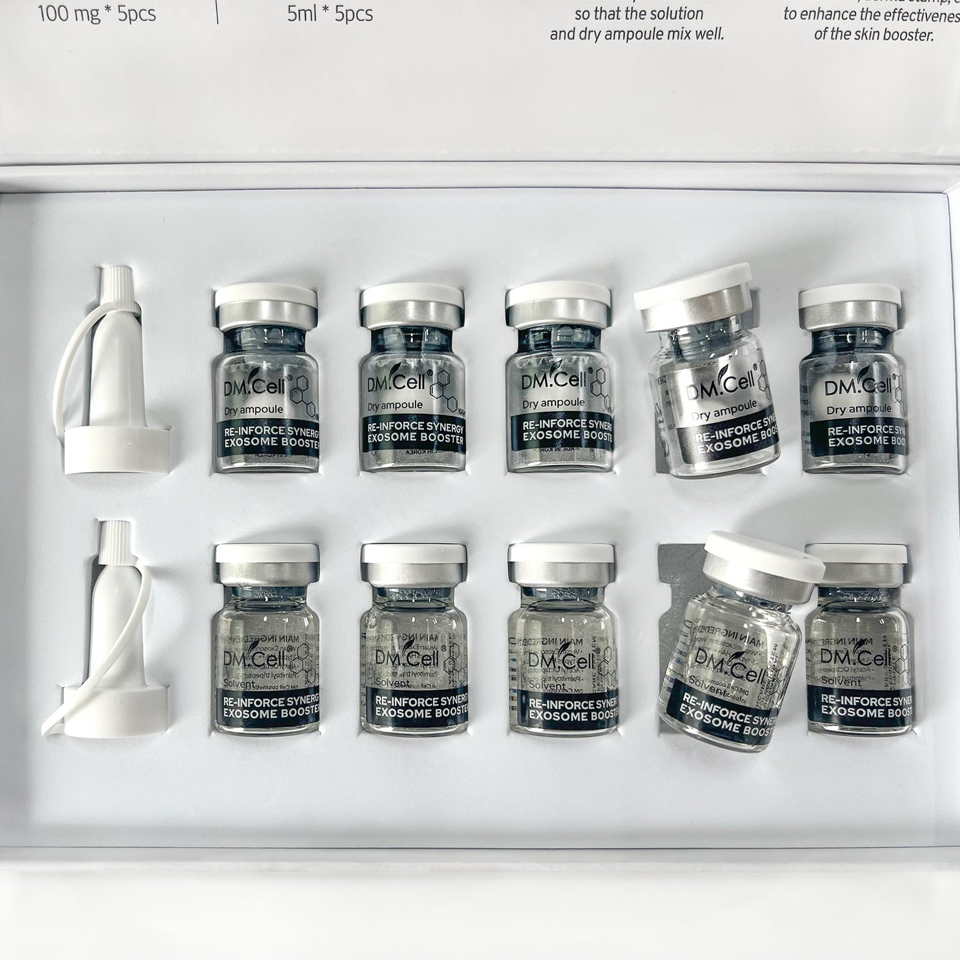 Dm.Cell Re-Inforce Synergy Exosome Booster Ampul box.